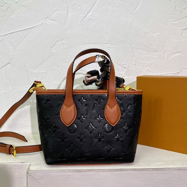 

designer mini totes bags for women classic embossed logo tote bag lady luxury handbags fashion cross body shoulder bags
