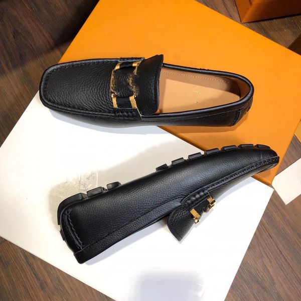 

12model men designer loafers solid color faux suede square toe low heel metal buckle fashion business casual wedding daily luxury dress shoe, Black