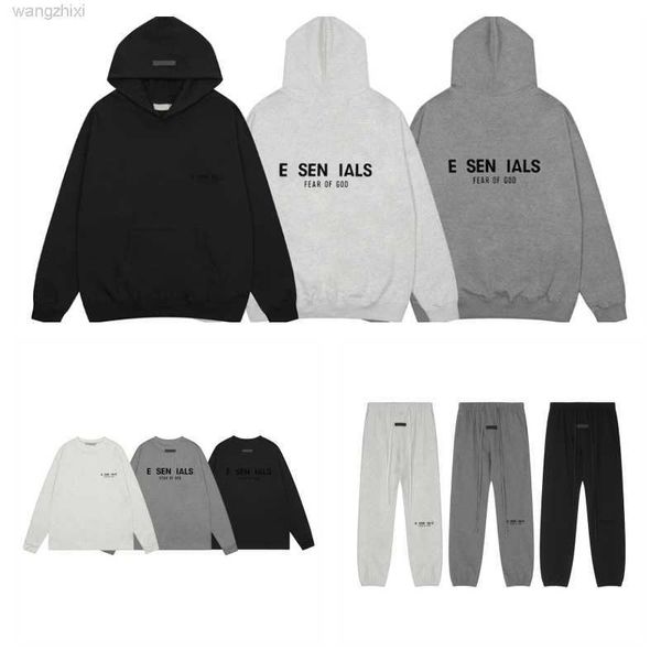 

ess designer men hoody pullover sweatshirts loose long sleeve hooded jumper mens highquality women clothing seven colors to choose from size, Black