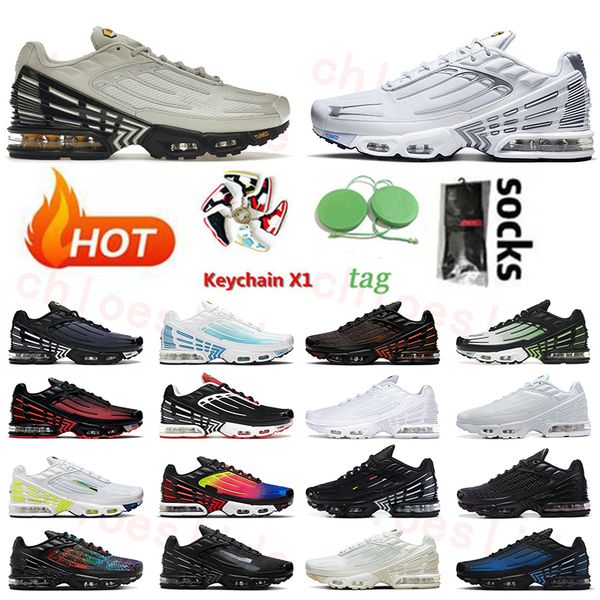 

tn 2023 plus 3 tns running shoes men women bone black silver blue laser blue halloween all white with white ghost green multi black white tr