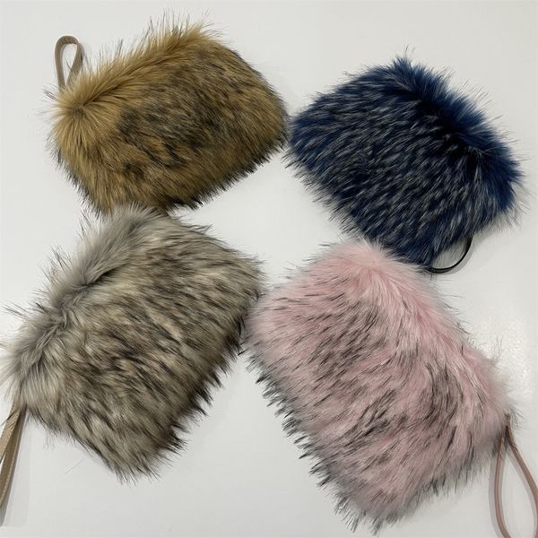 

shopping bags 2023 designer faux fur bag for women luxury handbags plush shoulder crossbody brand shopper purses 230828
