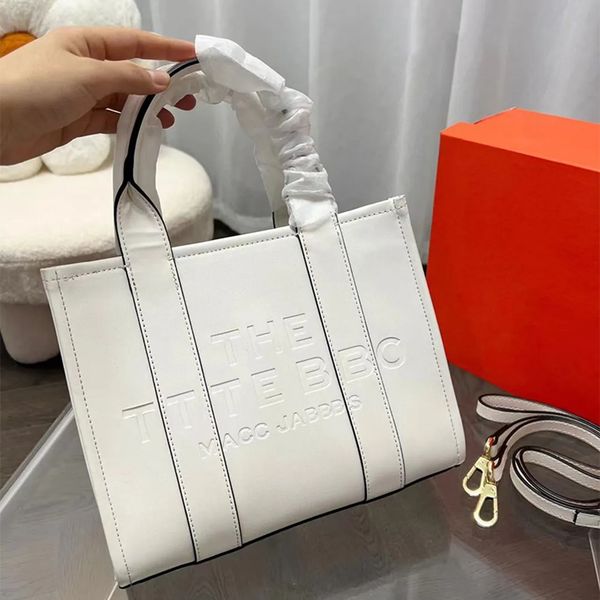 

designer bag luxury tote bag solid color letter metals design tote bag large leather material tote handbag christmas gift temperament hundre