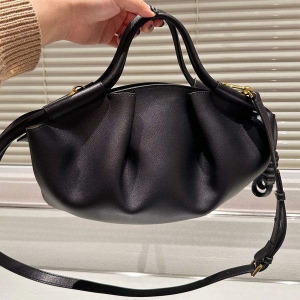 

evening bags genuine leather hobos for women trendy shoulder designer chic 2023 black soft cute handbag 230829
