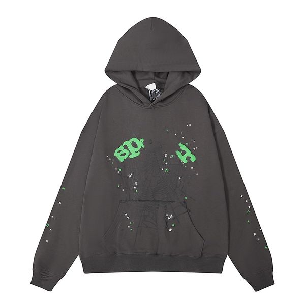 

2023 new designer hoodie sp5der 555555 young thug spider web foam printed high-quality loose casual pullovers many colorfor pink sweatshirts, Black