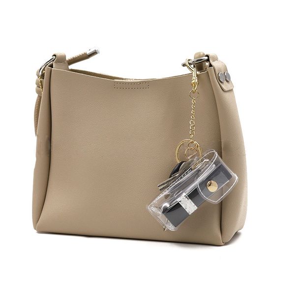 

dhl200pcs bag parts pvc transparent lipstick sleeve hasp keychain, Black