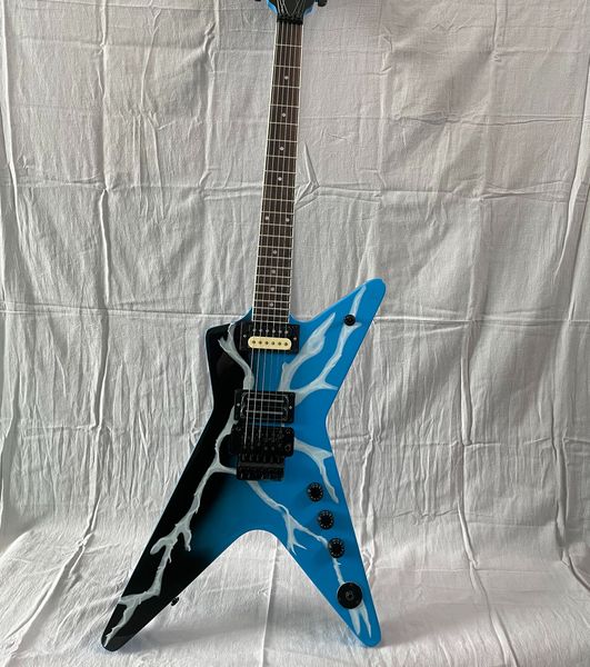 

factory custom ml shaped 6strings electric guitar lightning veneer