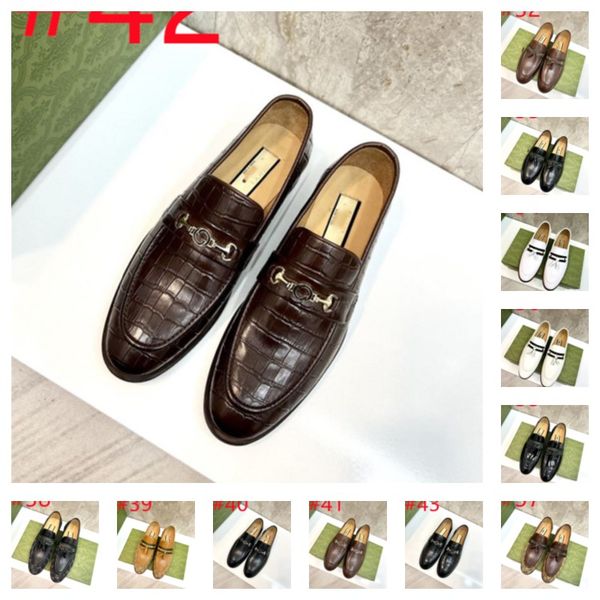 

original 1:1 designer brand italian leather shoes luxury dress shoes men office loafers man casual wedding shoes business, Black