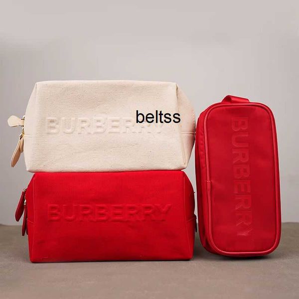 

burbubu designer bag makeup bag large capacity wash bag beige storage bag