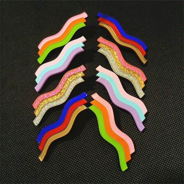 

multicolour curved stud earrings for women girls mirror glitter acrylic splice plate trendy jewelry fashion accessories, Golden;silver