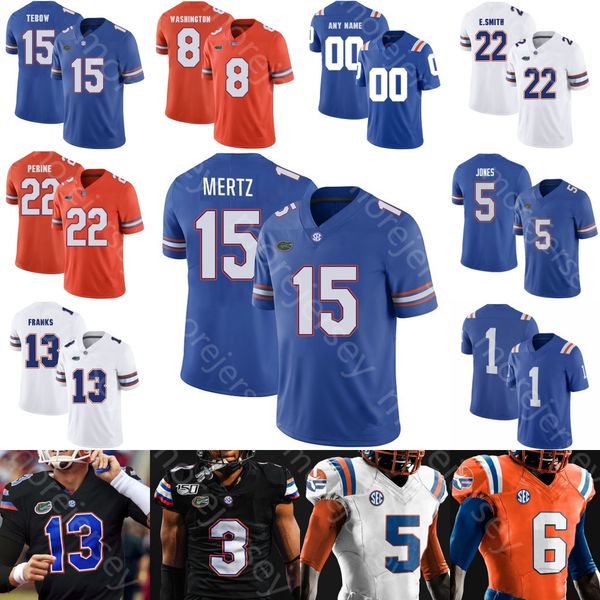 

florida football jersey ncaa college graham mertz montrell johnson jr. ricky pearsall trevor etienne jaydon hill hernandez tebow smith zippe, Black;red