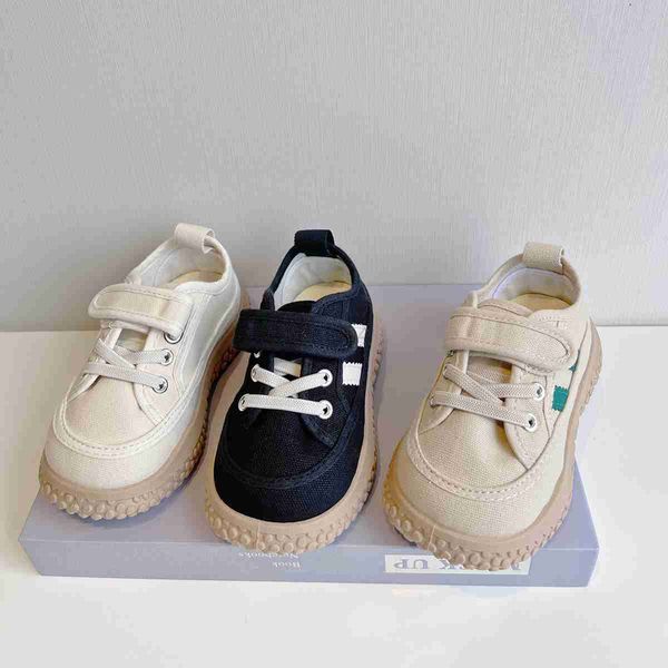 

sneakers children canvas shoes boys and girls soft sole infant shoes breathable wear-resistant casual cloth shoes size 22-31 l0829, Black;red