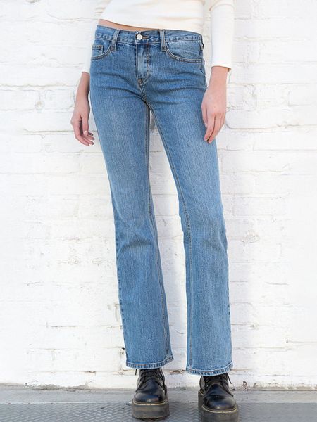 

women's pants s vintage blue low waist women jean american fashion streetwear pocket flare female casual summer skinny denim 230828, Black;white