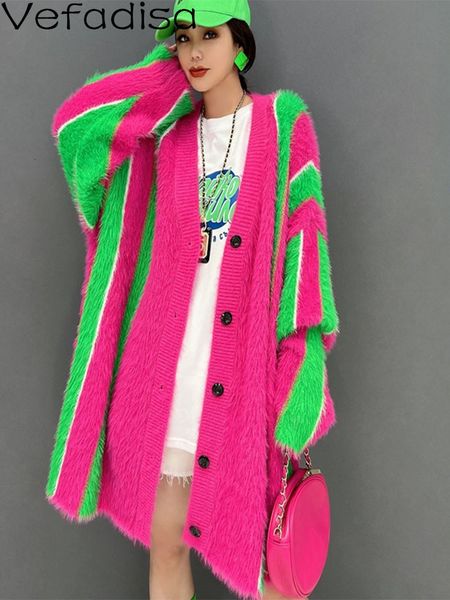 

women s sweater long sleeves v neck cardigan sweater loose printing leisure age reduction 2023 autumn winter lhx2501 230829, White;black