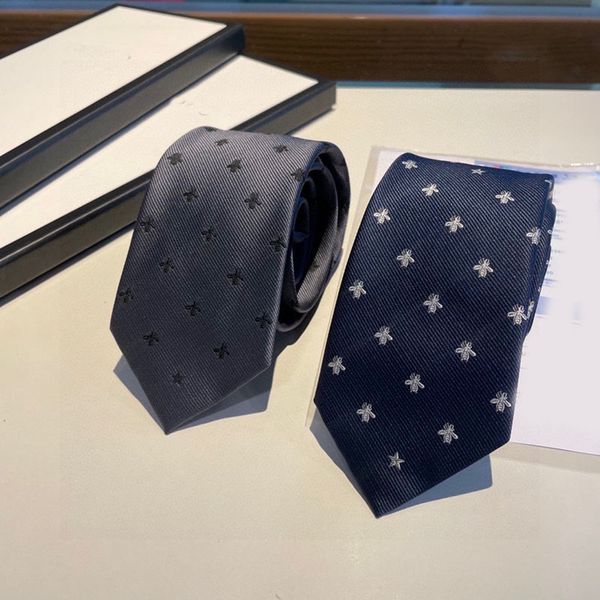 

designer silk neck ties mens jacquard bee handmade tie for men wedding casual business tie with box g2308295z-6, Blue;purple