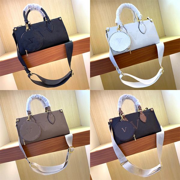 

onthego tote women designer shopping bags leather crossbody wallet practical capacity luxury fashion handbag all matching styles in multiple