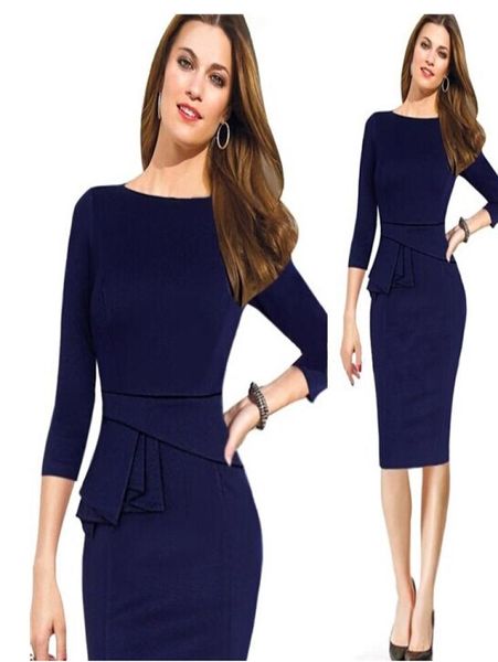 

spring fall ladies dress sleeve ladies slash neck work wear dresses bodycon pencil ladies icial business ice dresses5994887, White;black