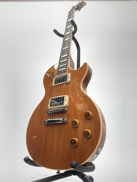 

les p std mahogany electric guitar paul natural wood g
