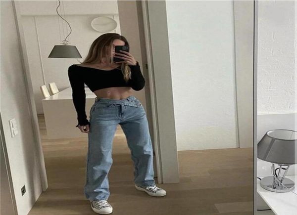 

2012 fashion jeans women wide leg pants mom femme blue jean high waist woman trousers pantalones size xsl91523946439652