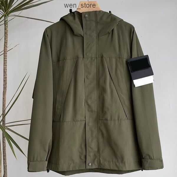

stone jacket island women's outerwear designer badges zipper toney jacket loose style spring autumn mens breathable high street stoneis, Black;brown
