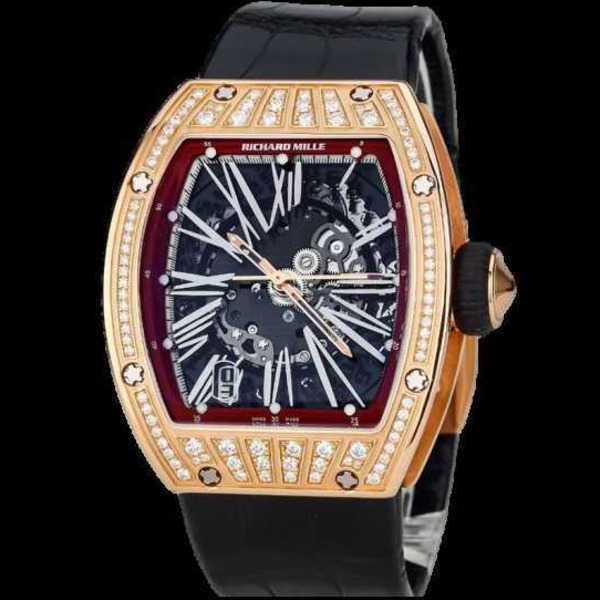 

richardmille mechanical wrist watch rm series watch pilot wristwatches series rm023 18k rose gold original diamond fashion casual wristwatch