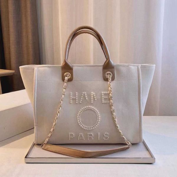 

luxury women's fashion beach bags brand ch canvas handbag designer classics backpacks pearl ladies large evening handbags purse women b