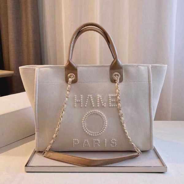 

fashion women's luxury beach bags brand ch canvas handbag designer classics backpacks pearl ladies large evening handbags purse women b