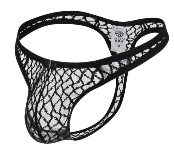 

mens underwear thong mesh sheer lace pouch gstring transparent panties briefs 6 colors s  l xl5455919, Black;white