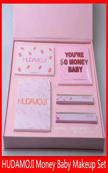 

2019 new hudamoji makeup set money baby makeup set eyeshadow lipstick lip gloss mascara eyeliner 4 in 1 so rich suit set9111789