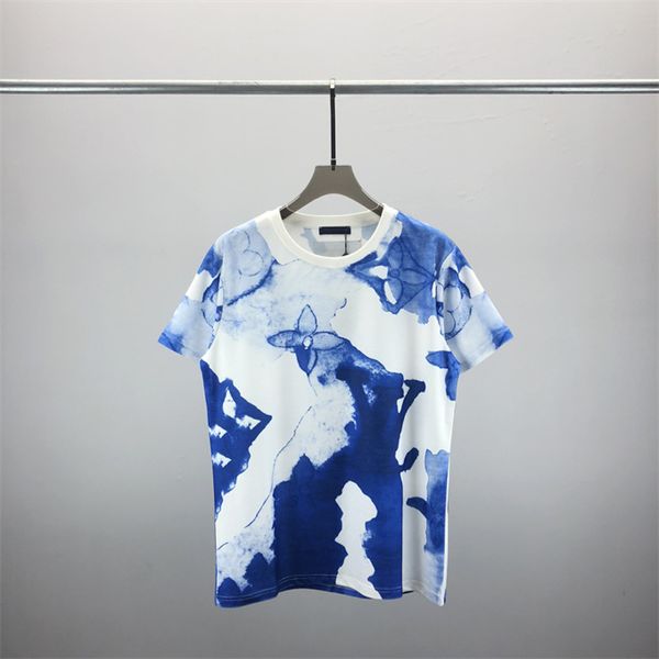 

2men's t-shirt and women's high-end brand men's t-shirts short sleep summer outdoor fashion casual t-shirt printed with pure, White;black