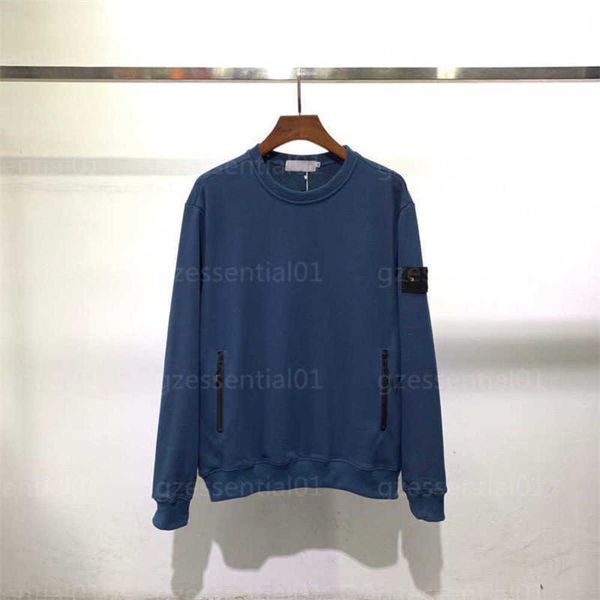 

mens hoodie stones designer sweatshirt island men compass arm emblem fashion long sleeve round neck solid sweatshirts designer sweater 55, Black