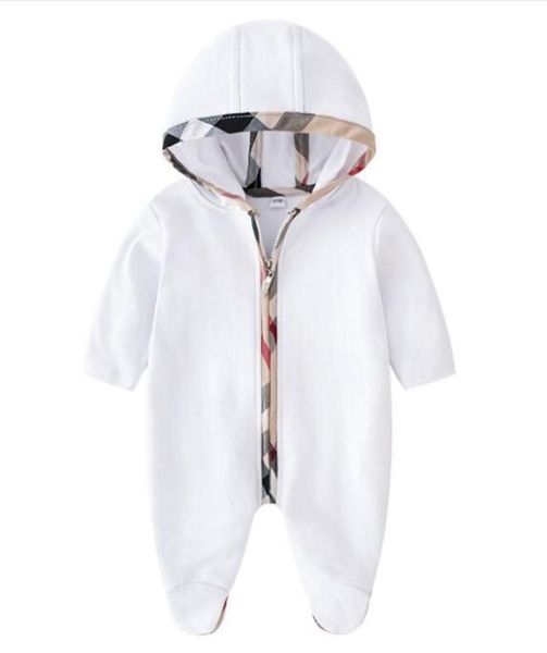 

new baby rompers spring autumn baby boy clothes cotton hooded romper newborn baby girls kids infant jumpsuits clothing 012m8456166, Blue