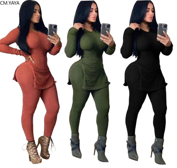 

womens set tracksuit o neck full sleeve pants suit two piece set knitting solid outfits sporty 80812324770, Gray