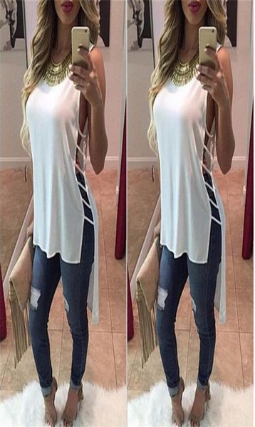

whole 2016 solid hole t shirts kawaii women summer camisas tee shirt femme ropa poleras de mujer tumblr irregular clothing ts8797301, White