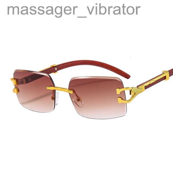 

element decoration small square leopard frameless sunglasses for men and women street pgraphy internet red colorful glasses sunglasses jubu, White;black
