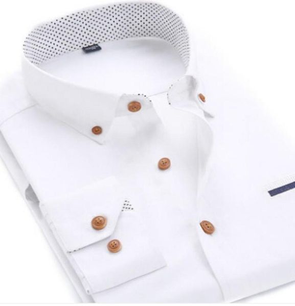 

quality plus size professional men dress shirt long sleeve fashion moisture wicking slim fit soft business shirts men clothing fac1468090, White;black