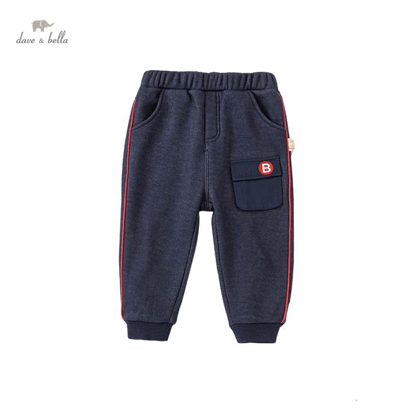 

trousers dbj18697 2 dave bella winter baby boys fashion letter pockets pants children full length kids boy infant toddler trousers 230830, Blue