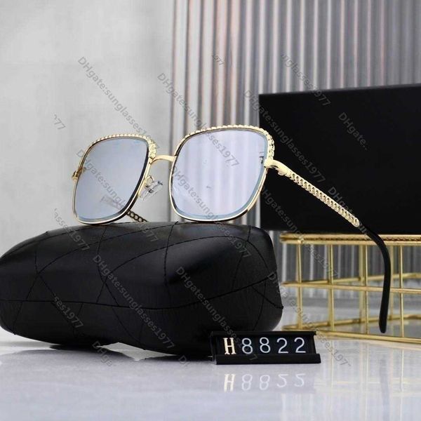 

fashion designer cool sunglasses 23 xiaoxiangjia's new sunglasses with frameless trimmed edges fashionable large frame trendy ins style, White;black