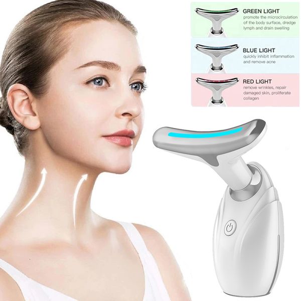 

face care devices hf lifting machine face neck massager red blue light potherapy radio frequency skin tightening anti wrinkle devices 230829