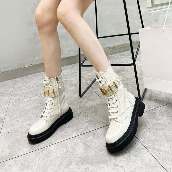 

designer boots ankle boots fashion classic luxury women's slip on pockets matte patent leather upside down branded calfskin boots black
