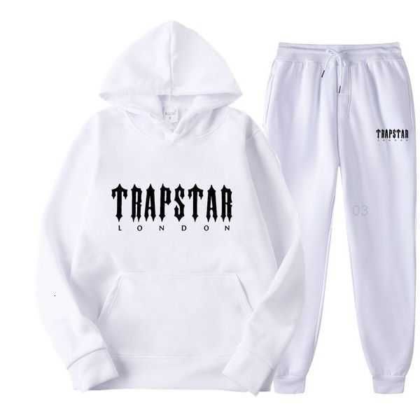 

trapstar tracksuit black mens hoodie trapstar men sportswear designer pants set running basketball 2 piece loose women long sleeve hosd, Gray