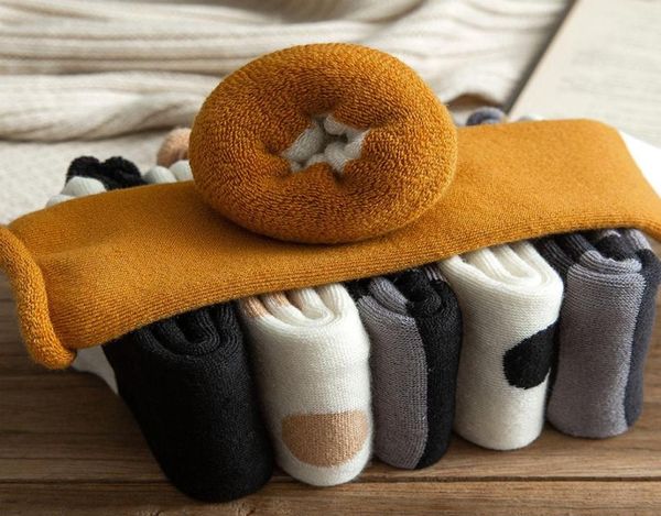 

socks autumn and winter womens curled cotton terry socks pregnant womens old peoples loose mouth cats claws cartoon thickened and 6596288, Black