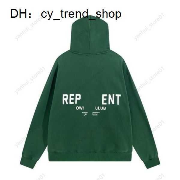 

2023 new hoodies sweatshirts designer men's niche reprreesent fashion brand wild casual american loose sweater coat clothes mens womens, Black