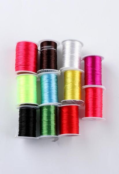 

elastic crystal thread cord string household 50m strong stretchy for bracelet beading diy elastic cord diy tools parts for home9109536, Black;white