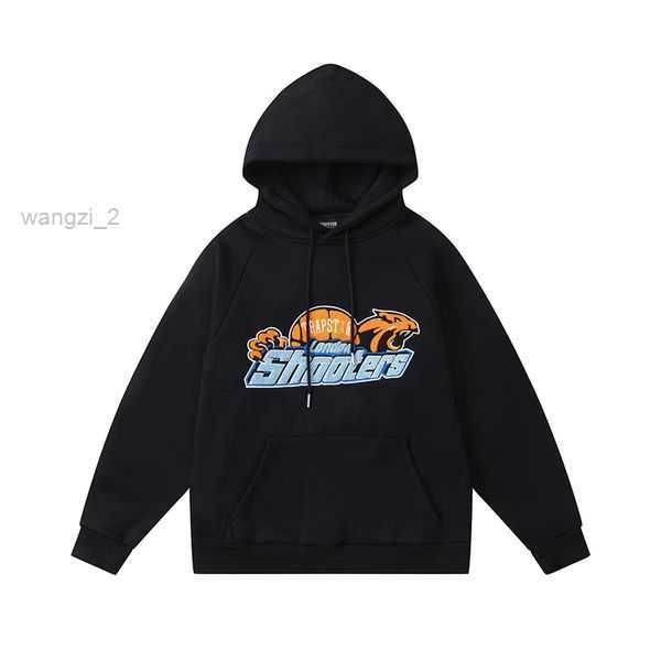 

printed trapstar sportswear new men's hoodies fashion designer hoodie sweatshirt jogging luxurious tracksuit winter sweatshirts size vc, Black