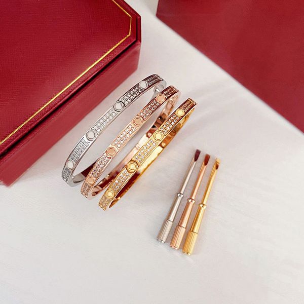 

Designer Bracelets Narrow Wedding Bracelet Fashion Bangle for Man Woman 5 Style 3 Color Top Quality