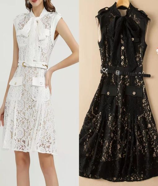 

high-quality summer temperament ice lady lace dress012349800253, Black