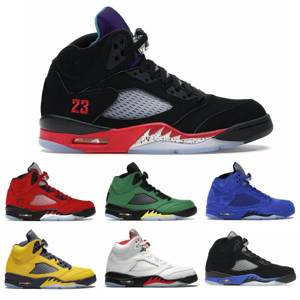 

jumpman 5 5s mens basketball shoes craft aqua university blue bluebird sail easter raging bull anthracite 3 red trainers men flats sports s