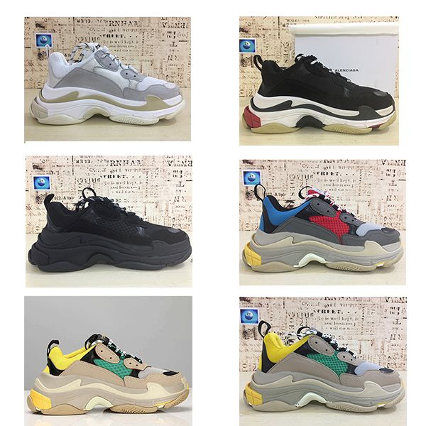 

triple s with sock girl's pink rose beige men women casual shoes 17w old dad black yellow womens neon green increasing outdoor sneaker