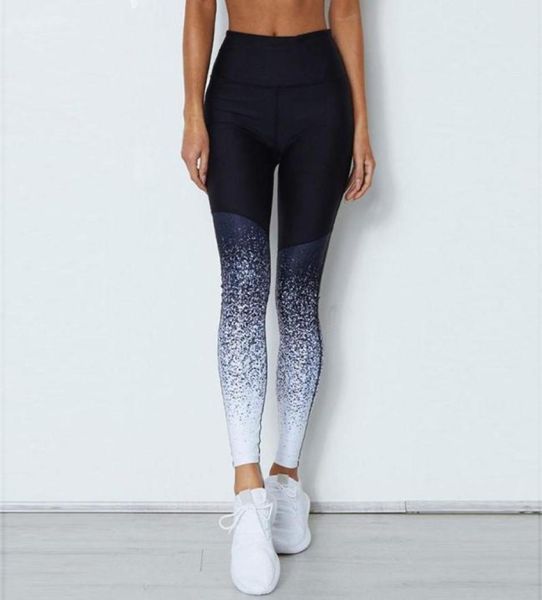 

women039s leggings women large size printing pants fitness workout sports running elastic slim and vest 3072270, Black