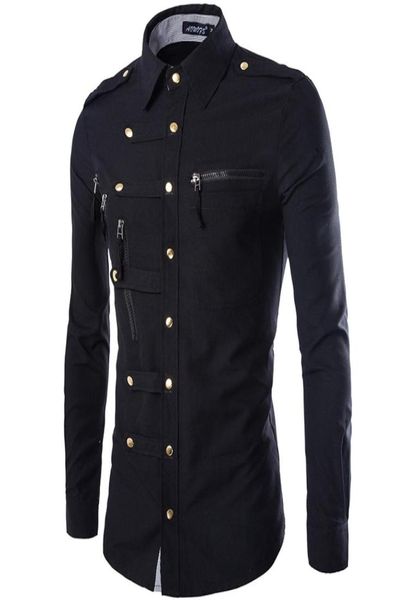 

whole men shirt 2020 fashion design mens slim fit cotton dress shirt stylish long sleeve shirts chemise homme camisa masculin3855195, White;black